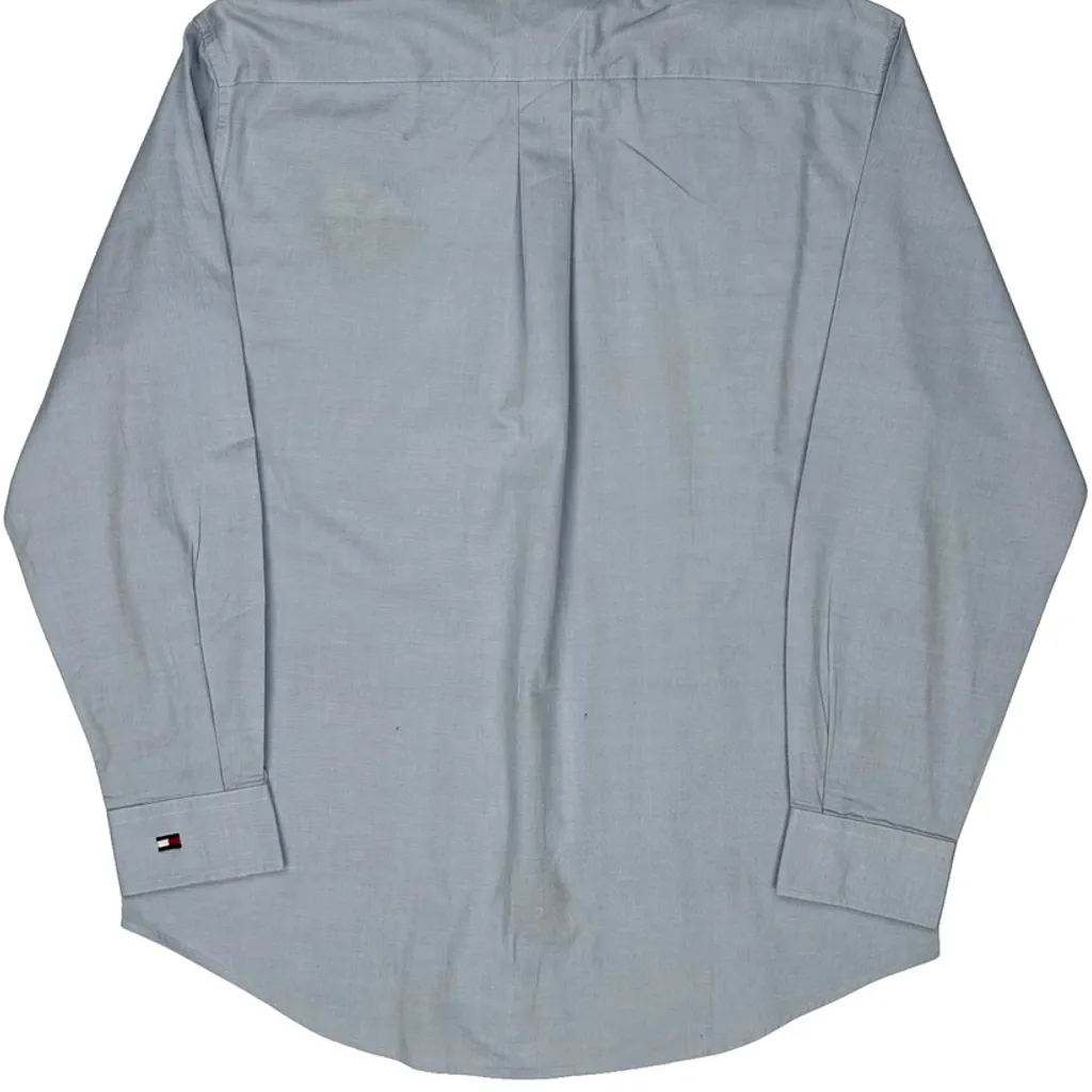 Jack Link'S Beef Jerky Logo Tommy Hilfiger Shirt - Large Blue Cotton - Image 7