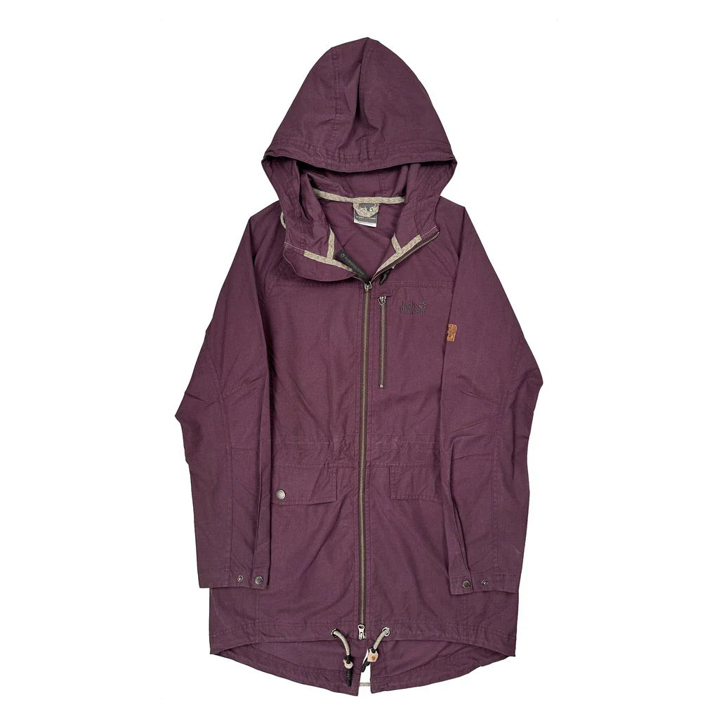 Jack Wolfskin Waterproof Jacket - Medium Purple Cotton