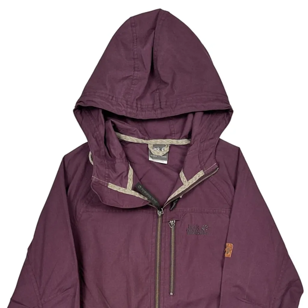 Jack Wolfskin Waterproof Jacket - Medium Purple Cotton - Image 5