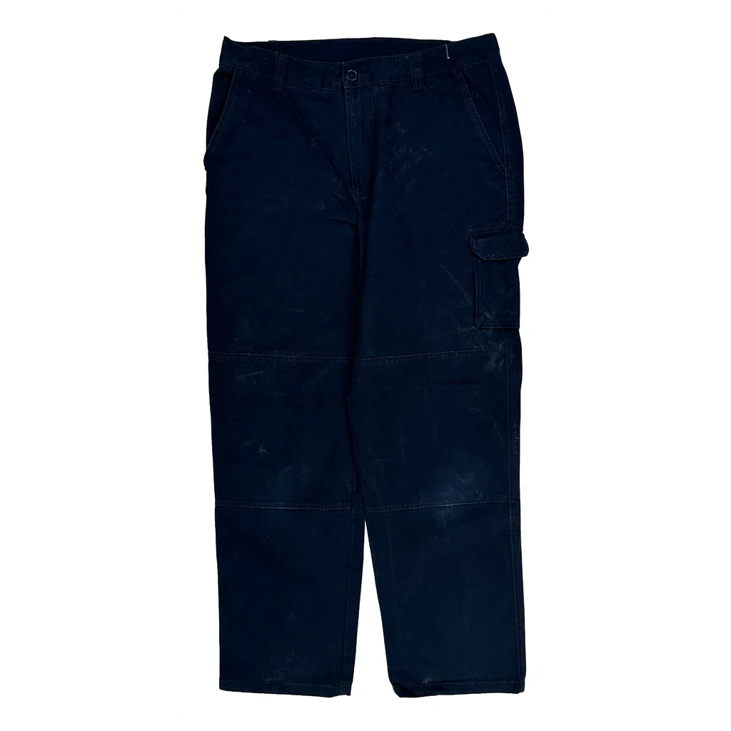 Jackeroo Carpenter Trousers - 32W 30L Navy Cotton - Image 2