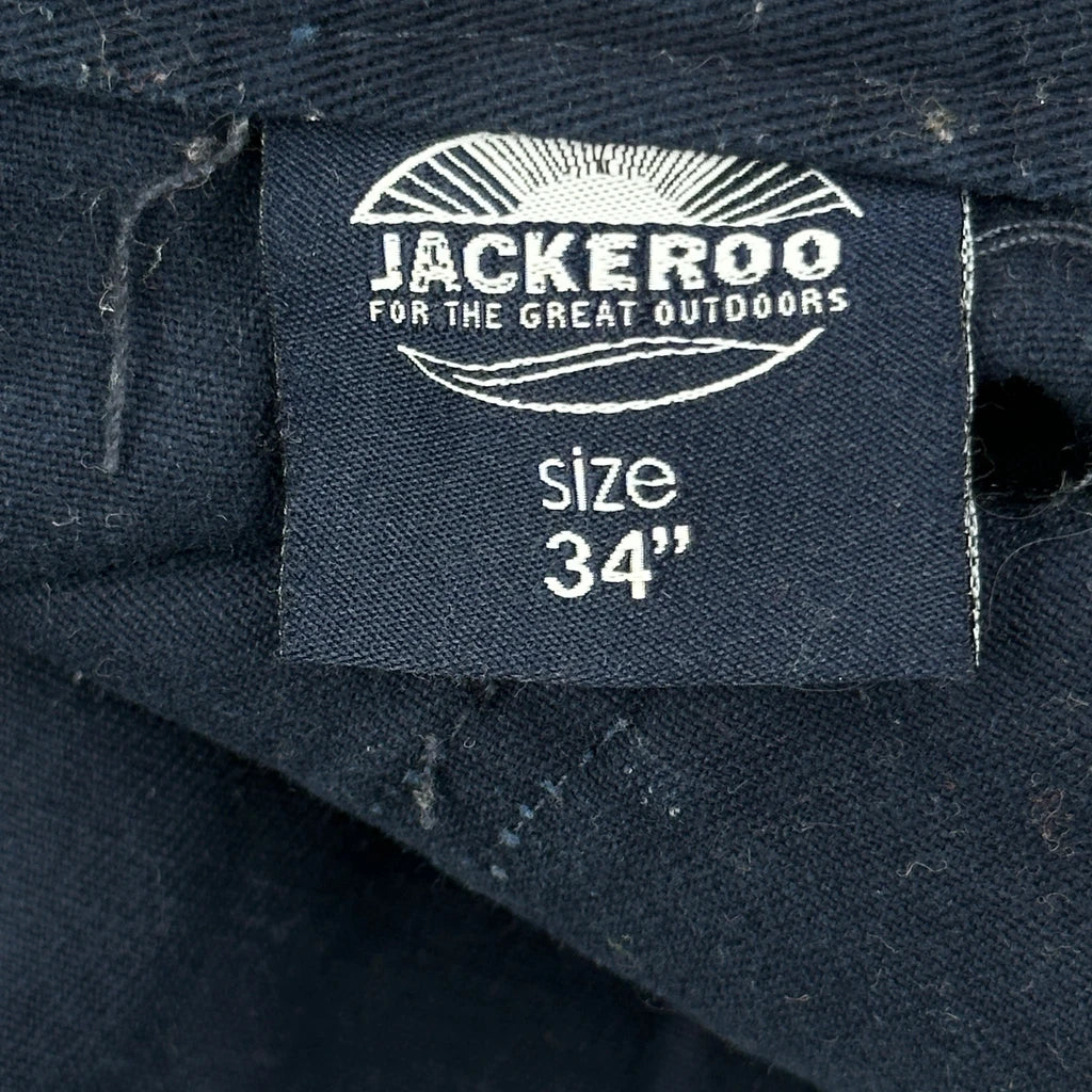 Jackeroo Carpenter Trousers - 32W 30L Navy Cotton - Image 6