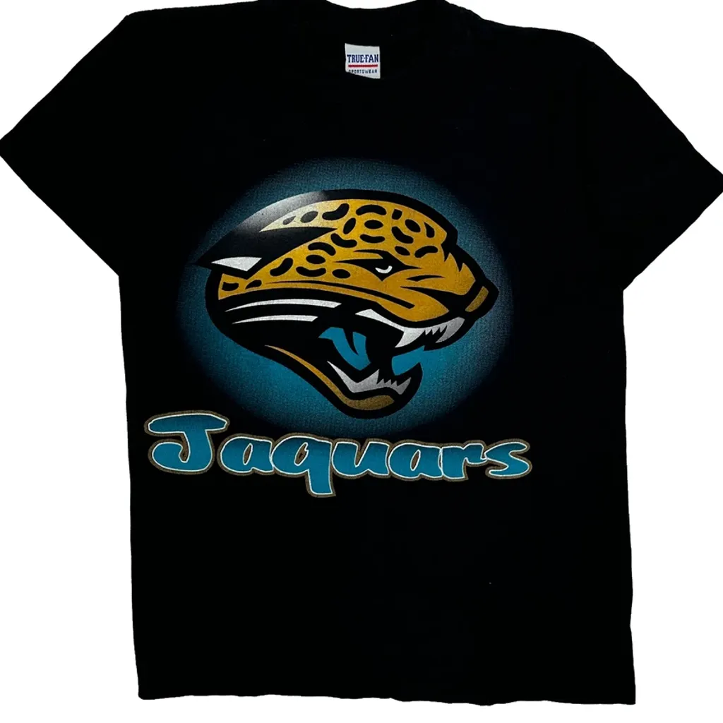 Jaguars True Fan Single Stitch T-Shirt - Medium Black Cotton - Image 5