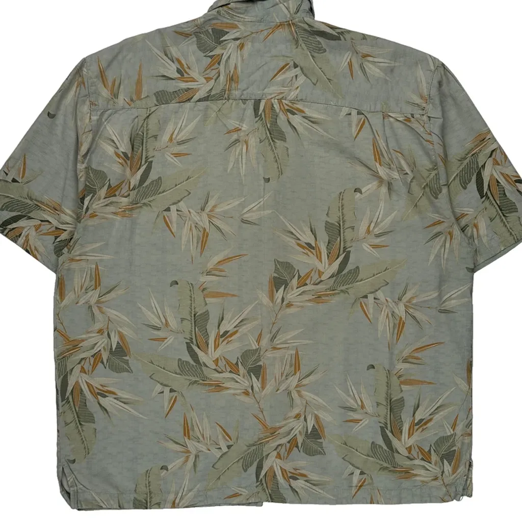 Jamaica Jaxx Floral Hawaiian Shirt - XL Green Silk - Image 7