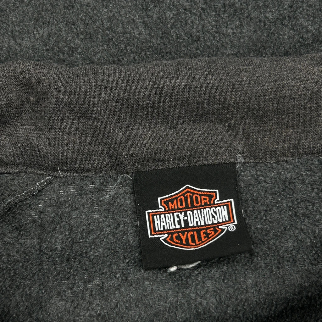 Janesville, Wi Harley Davidson 1/4 Zip - 2XL Grey Polyester - Image 4