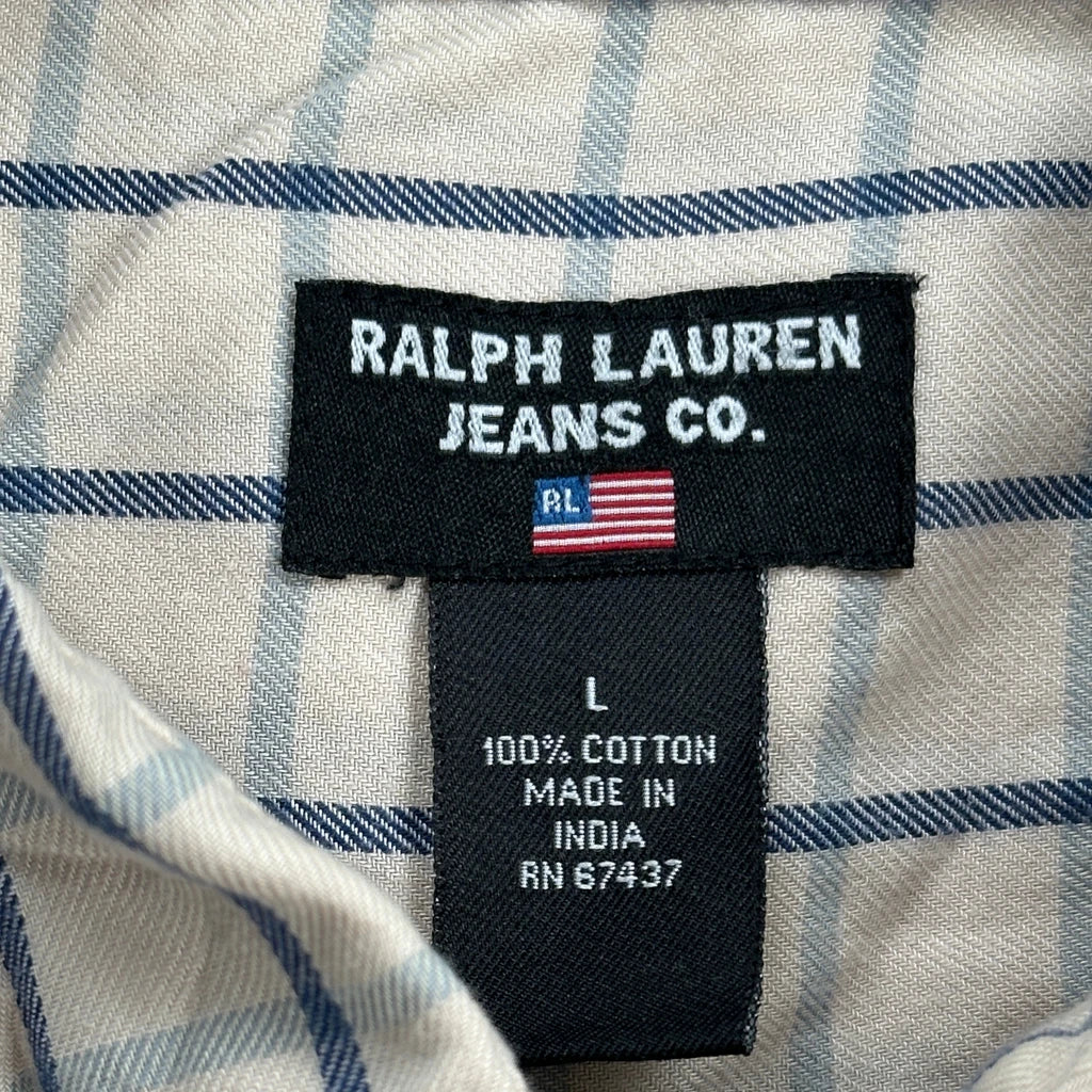 Jeans Ralph Lauren Checked Shirt - Large Beige Cotton - Image 3