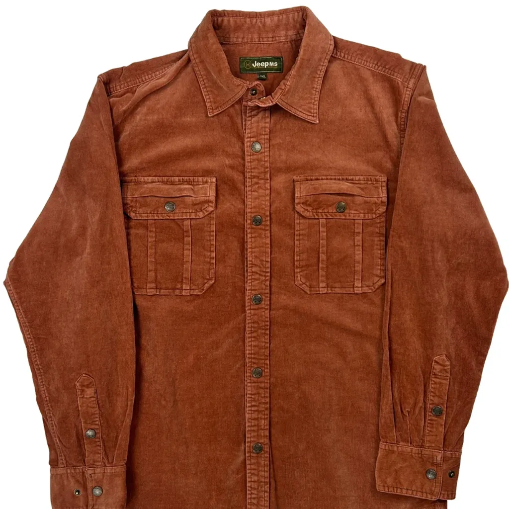 Jeep Cord Shirt - 2XL Brown Corduroy - Image 4