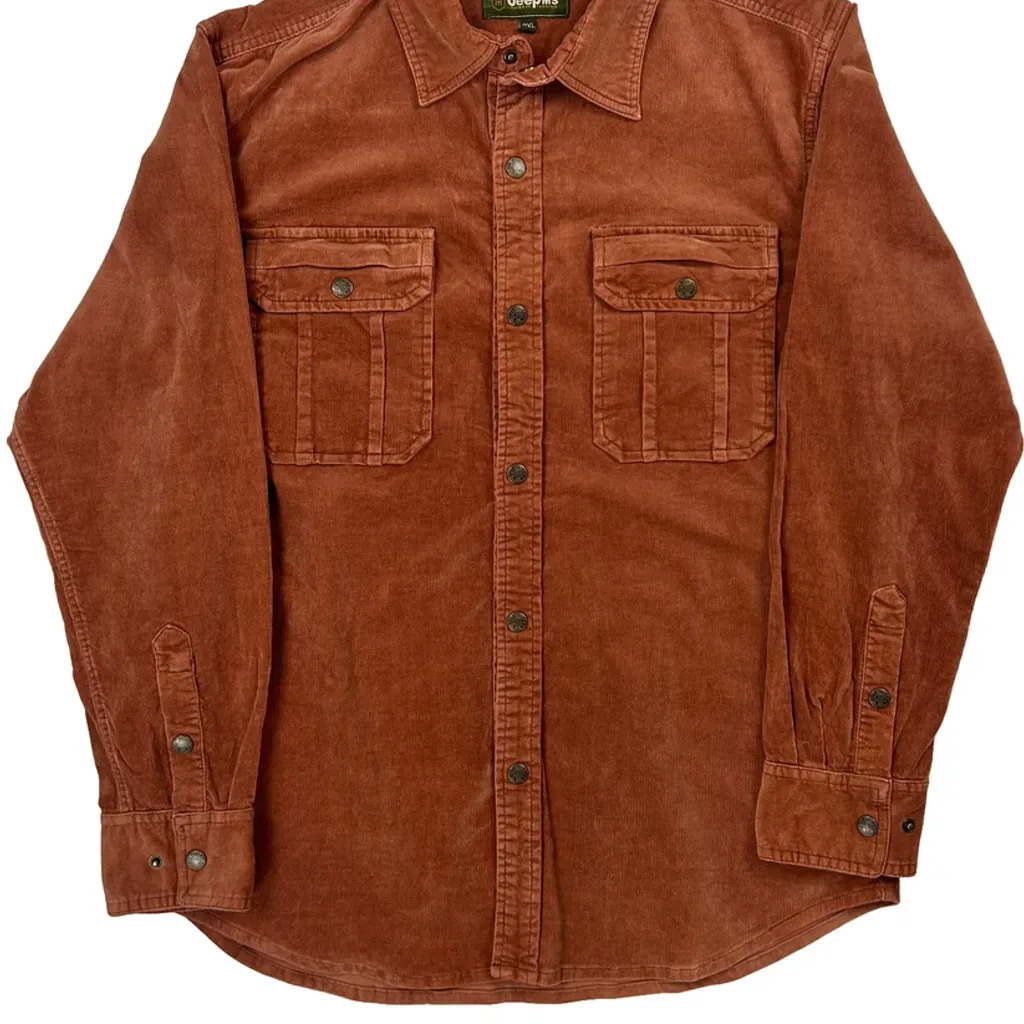 Jeep Cord Shirt - 2XL Brown Corduroy - Image 5