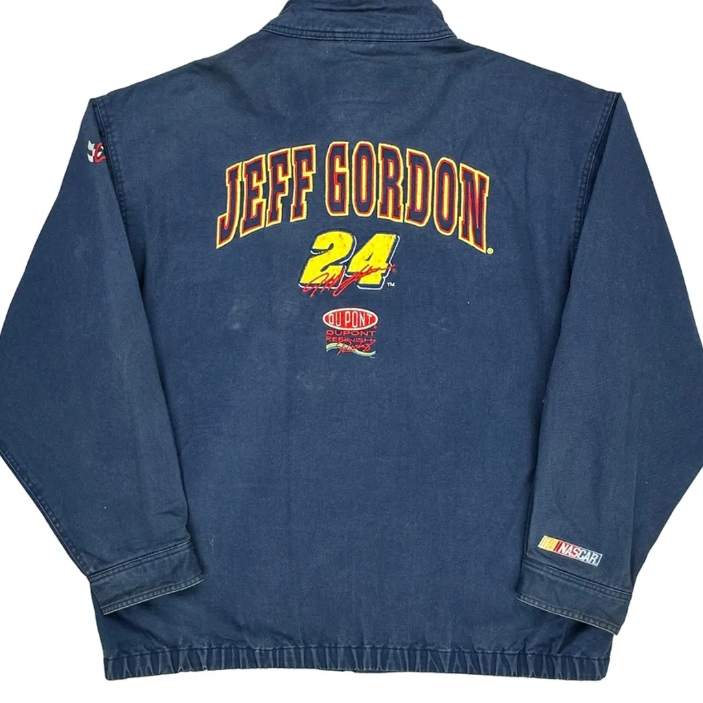 Jeff Gordon Chase Authentics Nascar Jacket - XL Blue Cotton - Image 6