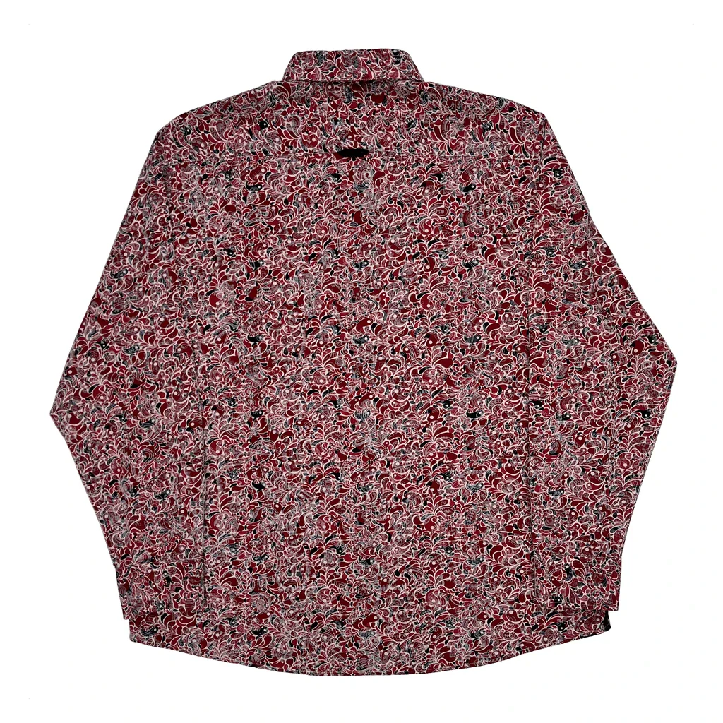 Jermyn & Bond Floral Shirt - XL Red Cotton - Image 2