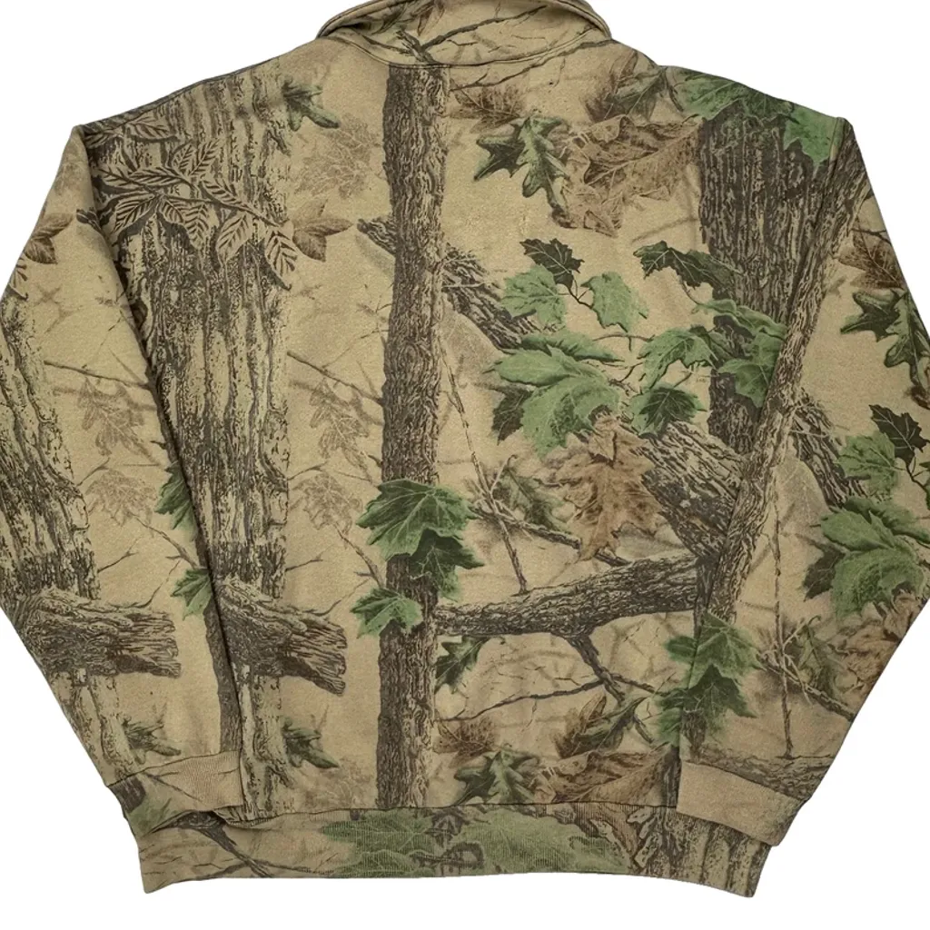 Jerzees Camo 1/4 Zip - XL Beige Cotton - Image 6