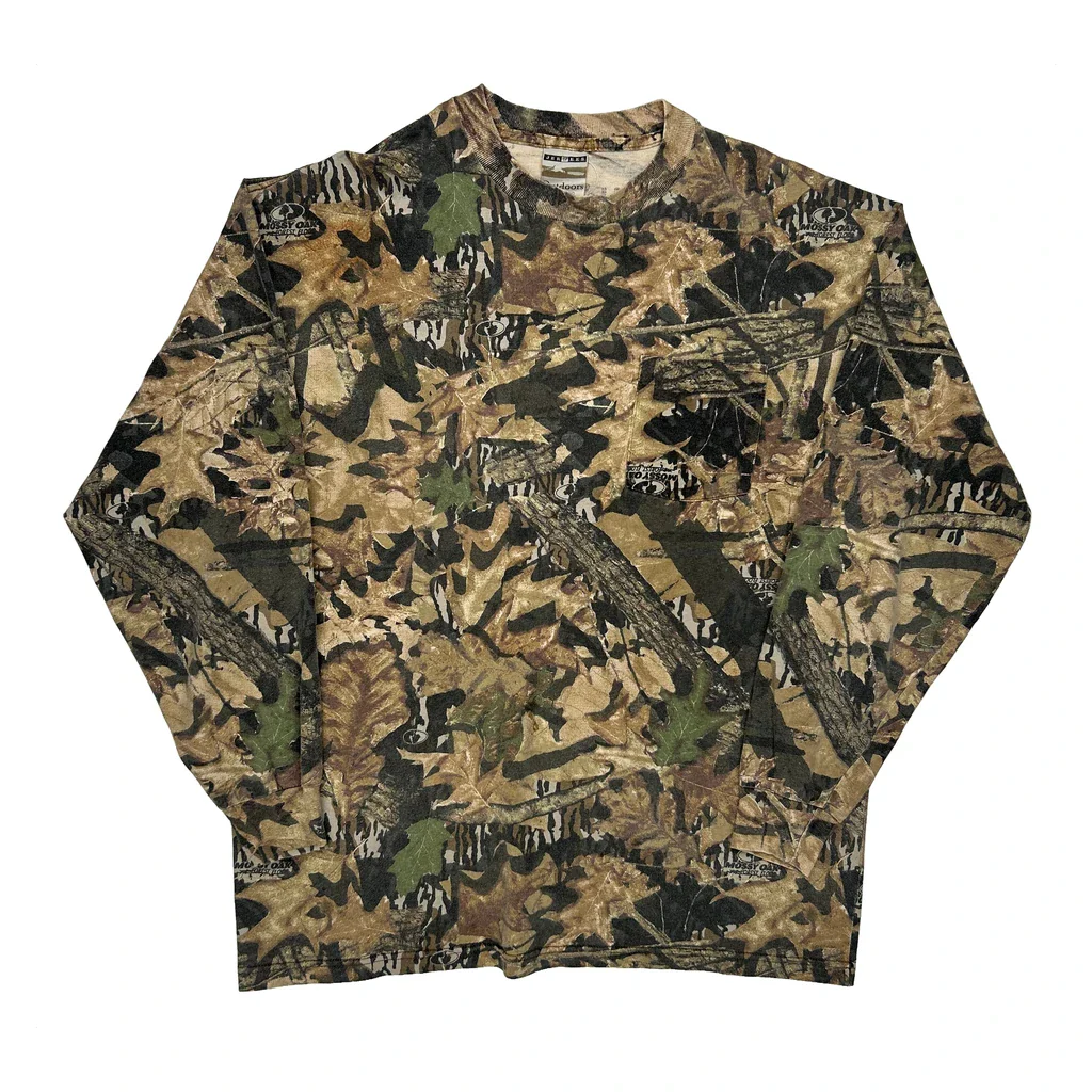 Jerzees Long Sleeve T-Shirt - XL Camo Cotton