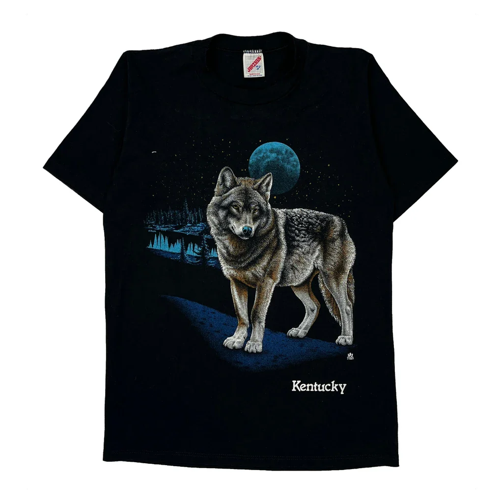 Jerzees Single Stitch T-Shirt - Medium Black Cotton