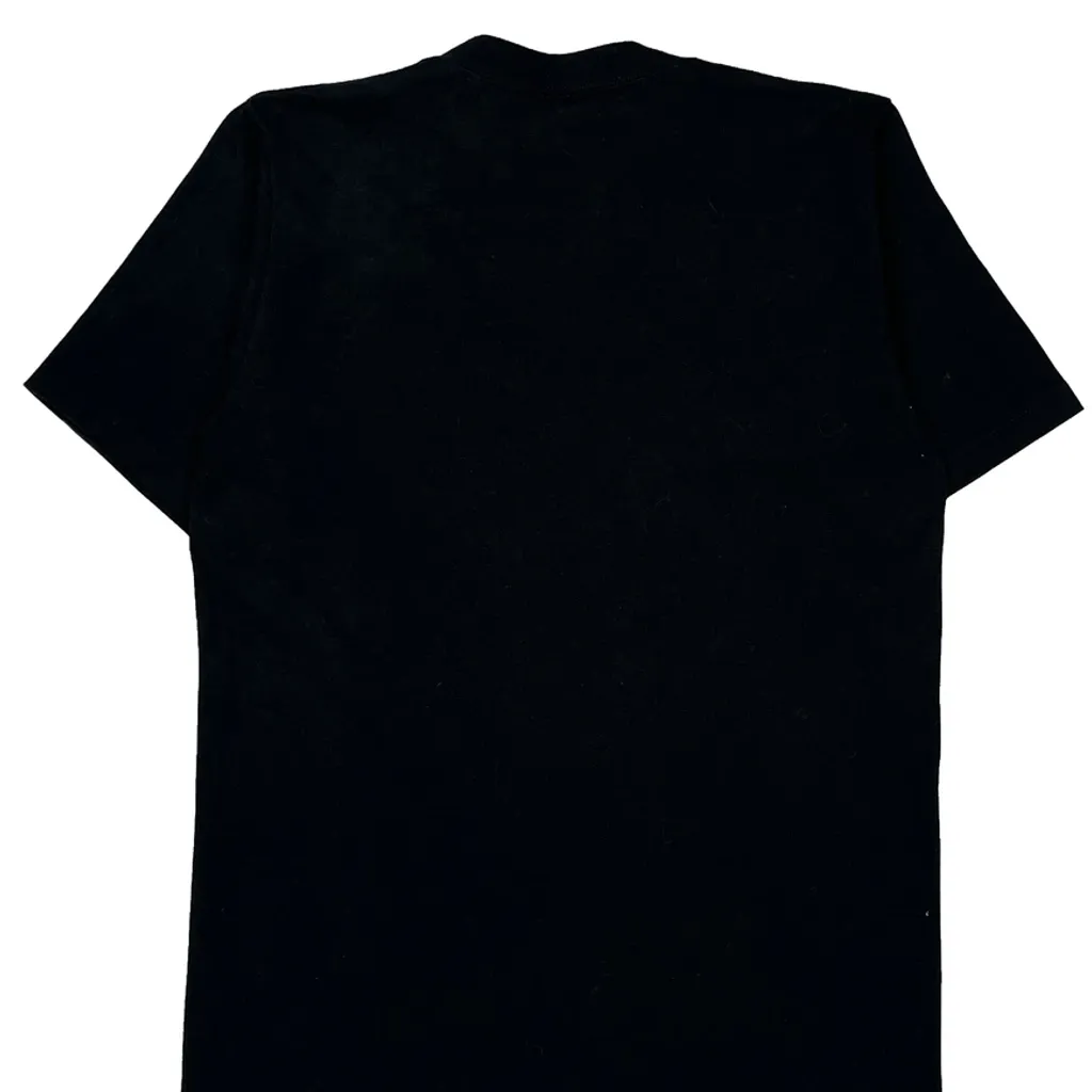 Jerzees Single Stitch T-Shirt - Medium Black Cotton - Image 6