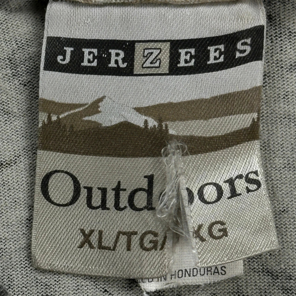 Jerzees Camo T-Shirt - XL Brown Cotton - Image 3