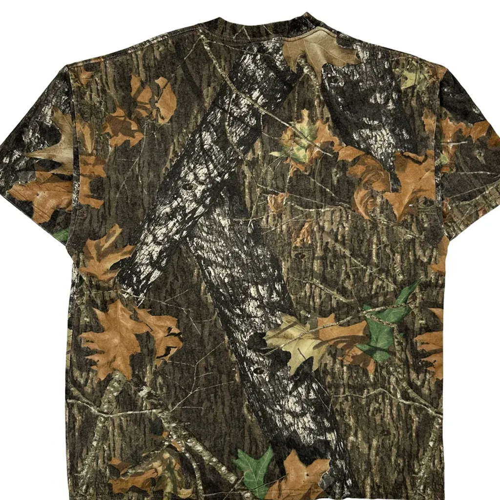 Jerzees Camo T-Shirt - XL Brown Cotton - Image 6