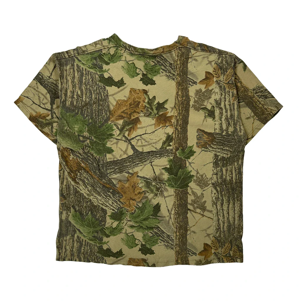 Jerzees Camo T-Shirt - Large Camo Cotton - Image 2