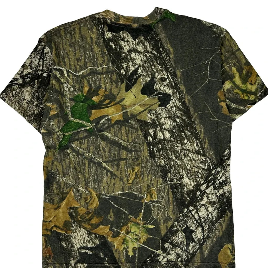 Jerzees Camo T-Shirt - Small Green Cotton - Image 8
