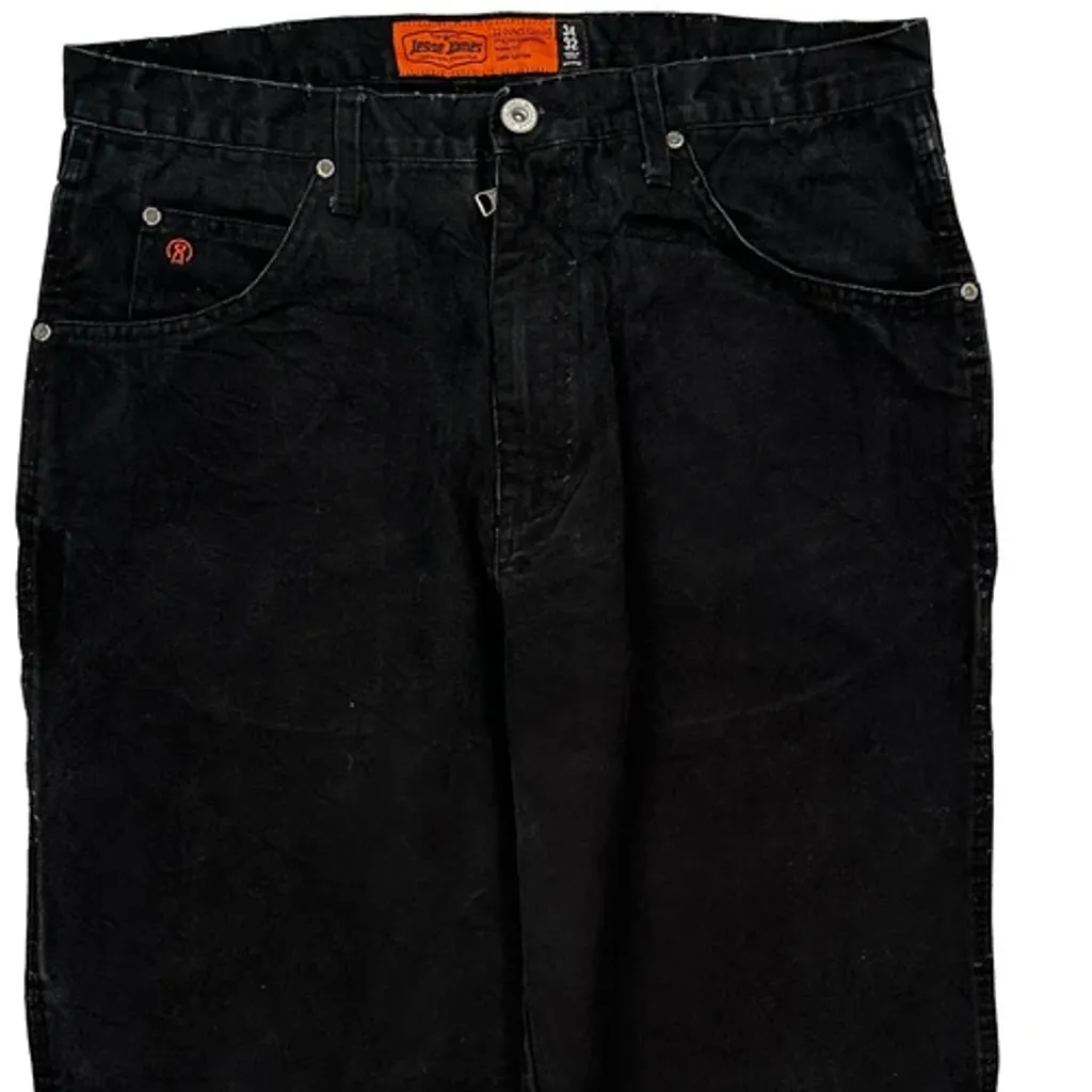 Jesse James Carpenter Trousers - 34W 30L Black Cotton - Image 10
