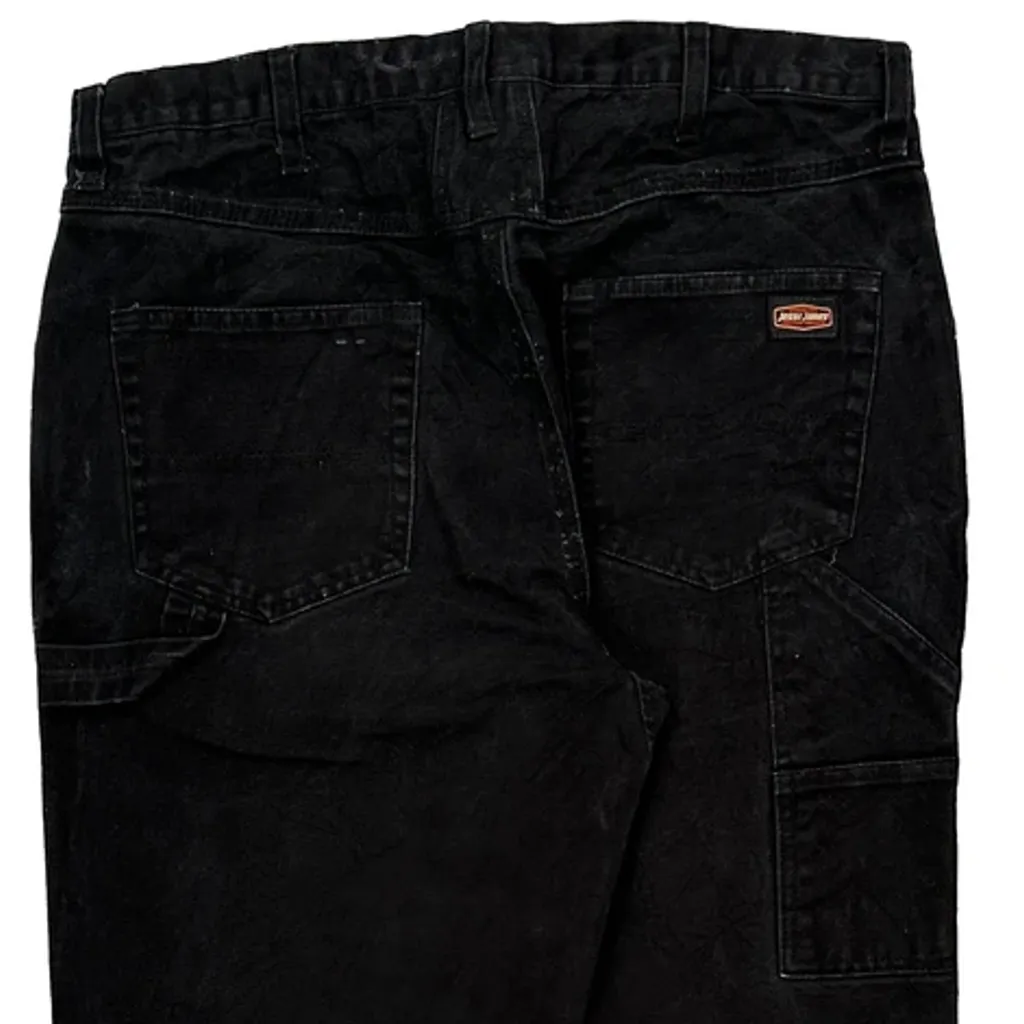 Jesse James Carpenter Trousers - 34W 30L Black Cotton - Image 8
