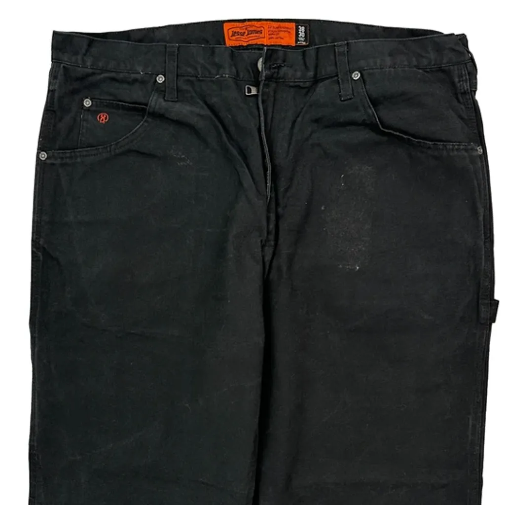 Jesse James Carpenter Trousers - 38W 30L Black Cotton - Image 10