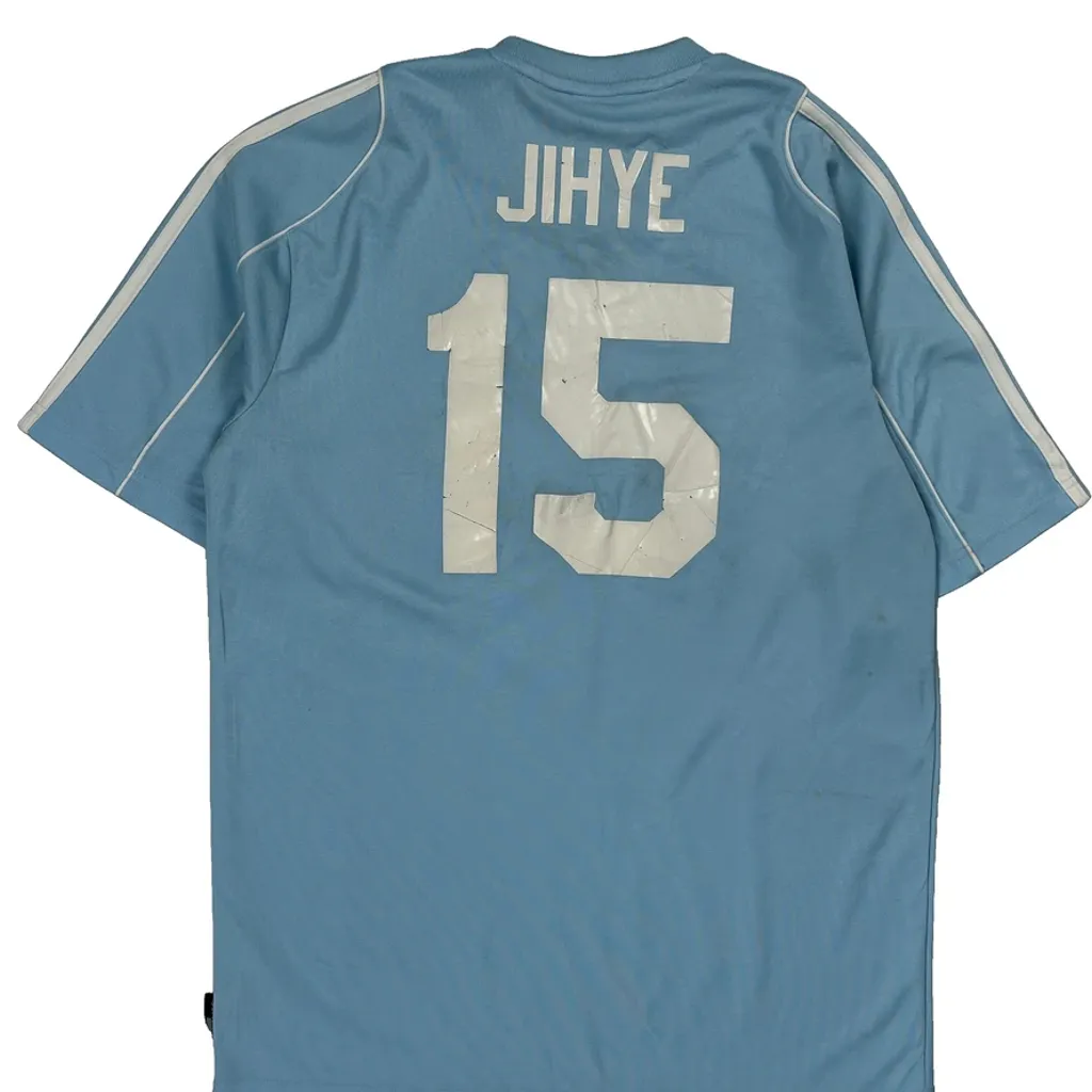 Jihye 15 Adidas Football Shirt - Small Blue Polyester - Image 6