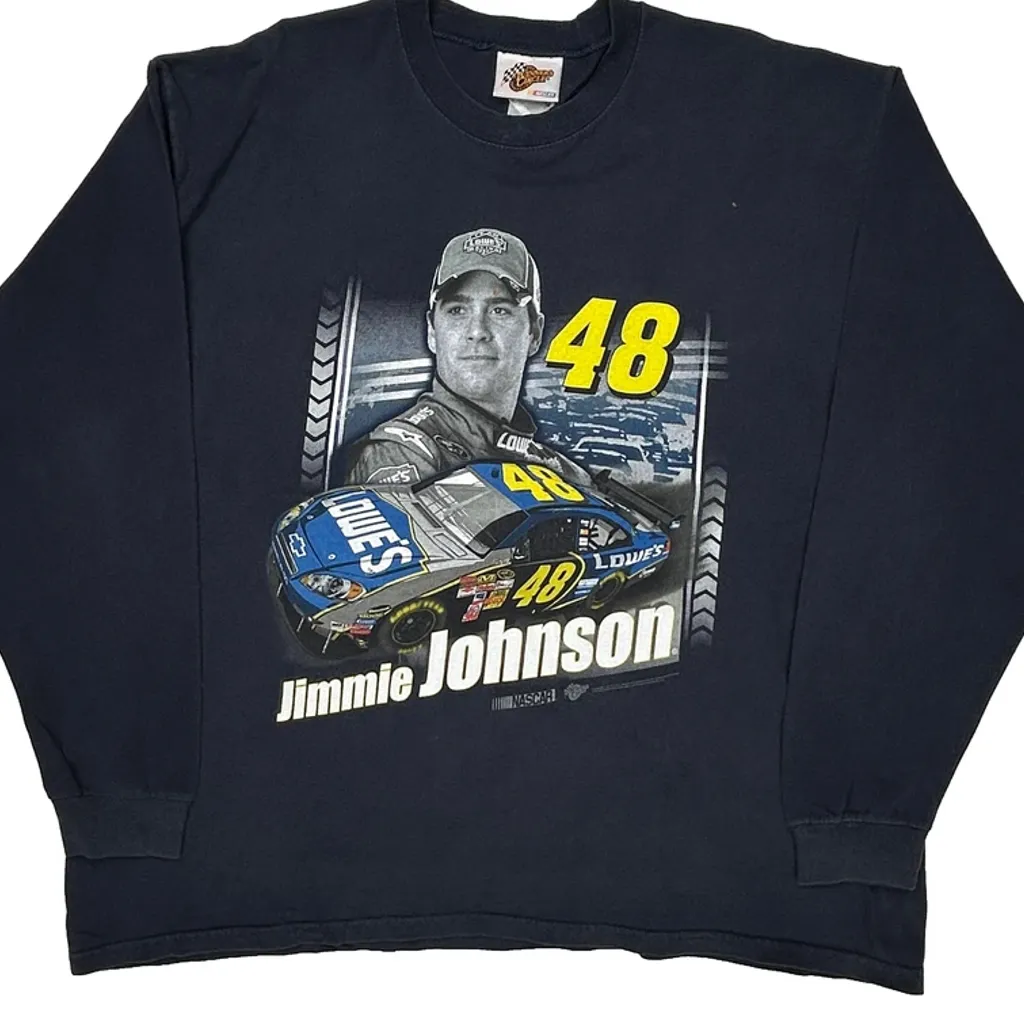 Jimmie Johnson Chase Authentics Nascar Long Sleeve T-Shirt - XL Black Cotton - Image 4