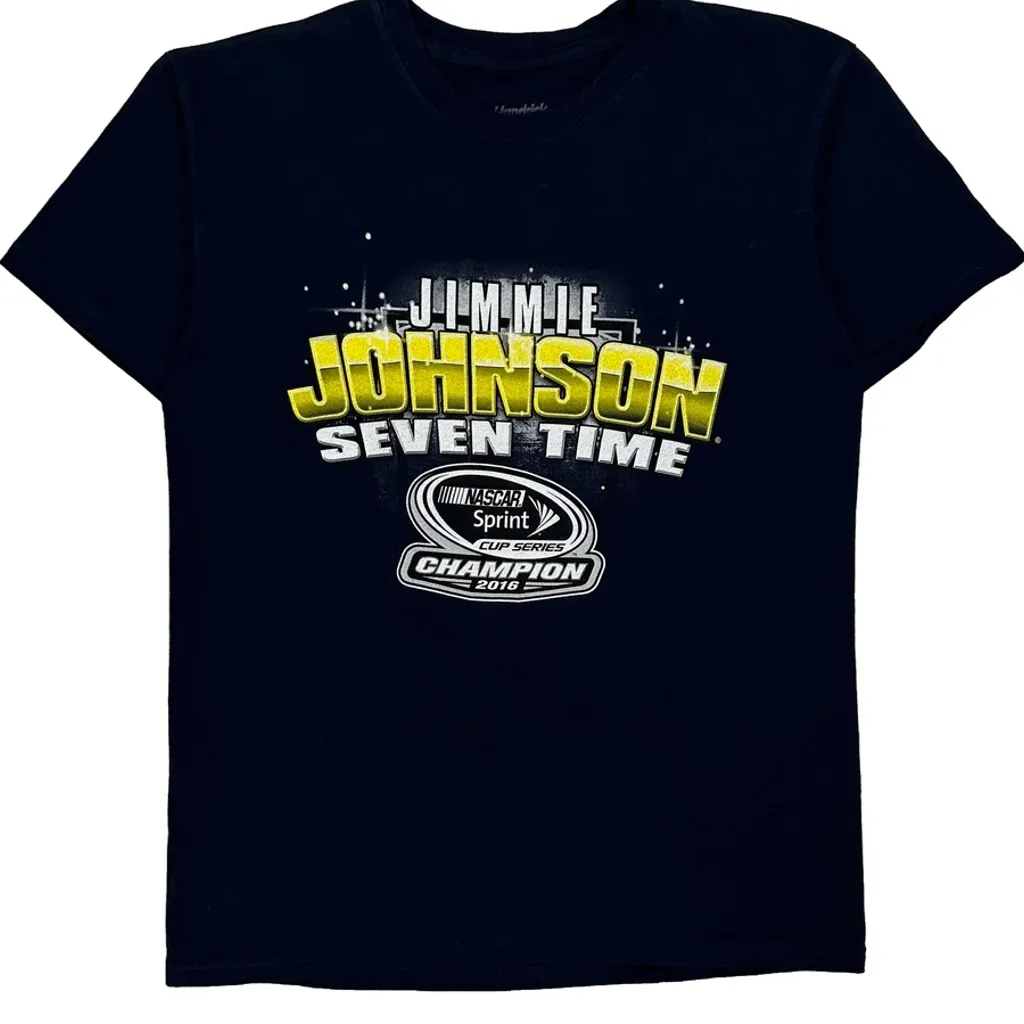Jimmie Johnson Hendrick Nascar T-Shirt - Medium Black Cotton - Image 5
