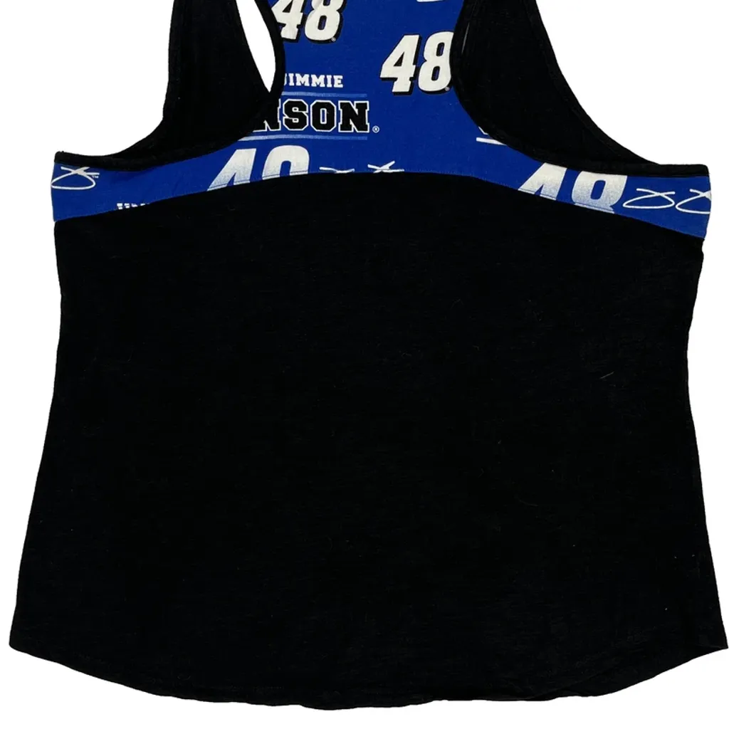 Jimmie Johnson Nascar Graphic Tank Top - 2XL Black Cotton Blend - Image 7