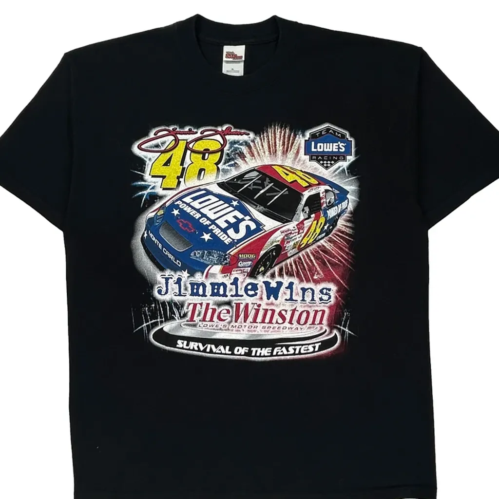 Jimmie Johnson Racing Champions Apparel Graphic T-Shirt - XL Black Cotton - Image 5