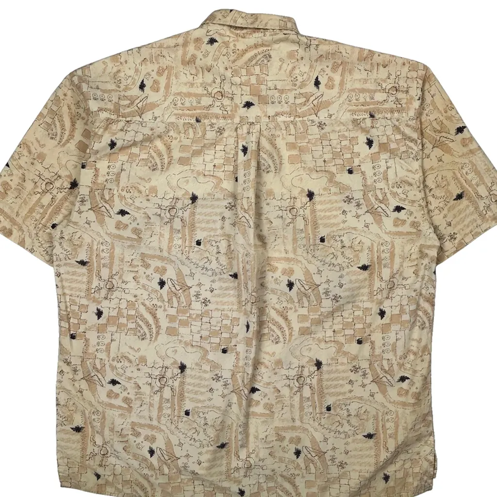 Jimmy'Z Short Sleeve Shirt - XL Beige Cotton - Image 8