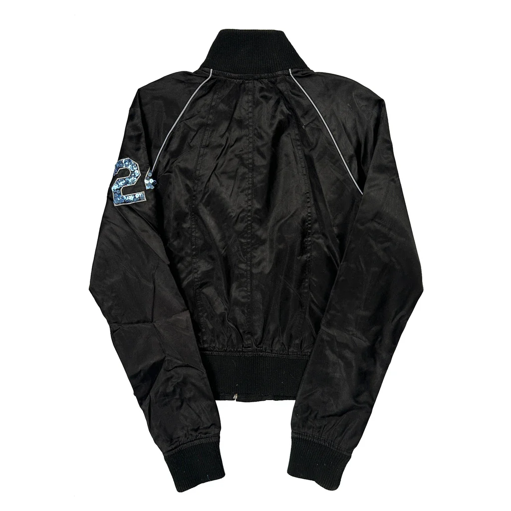 Jlo Bomber Jacket - Small Black Polyester - Image 2