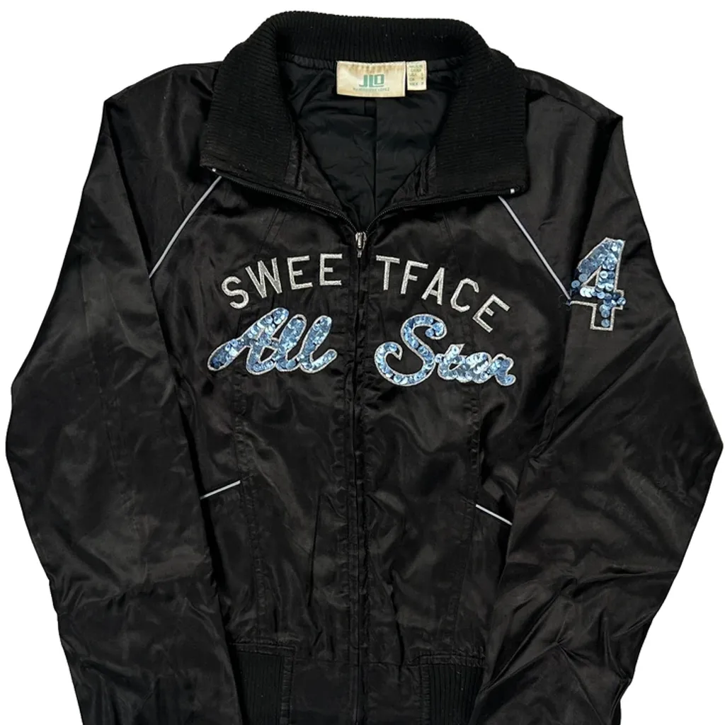 Jlo Bomber Jacket - Small Black Polyester - Image 4