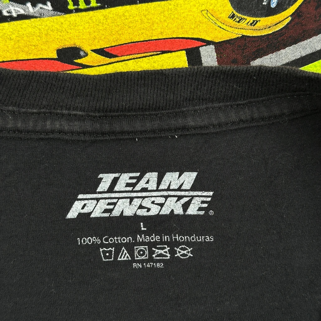 Joey Logano Team Penske Nascar T-Shirt - Large Black Cotton - Image 3