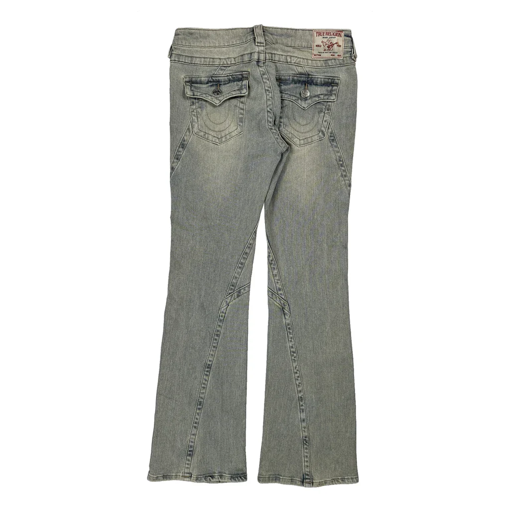 Joey True Religion Flared Jeans - 30W US 4 Light Wash Denim