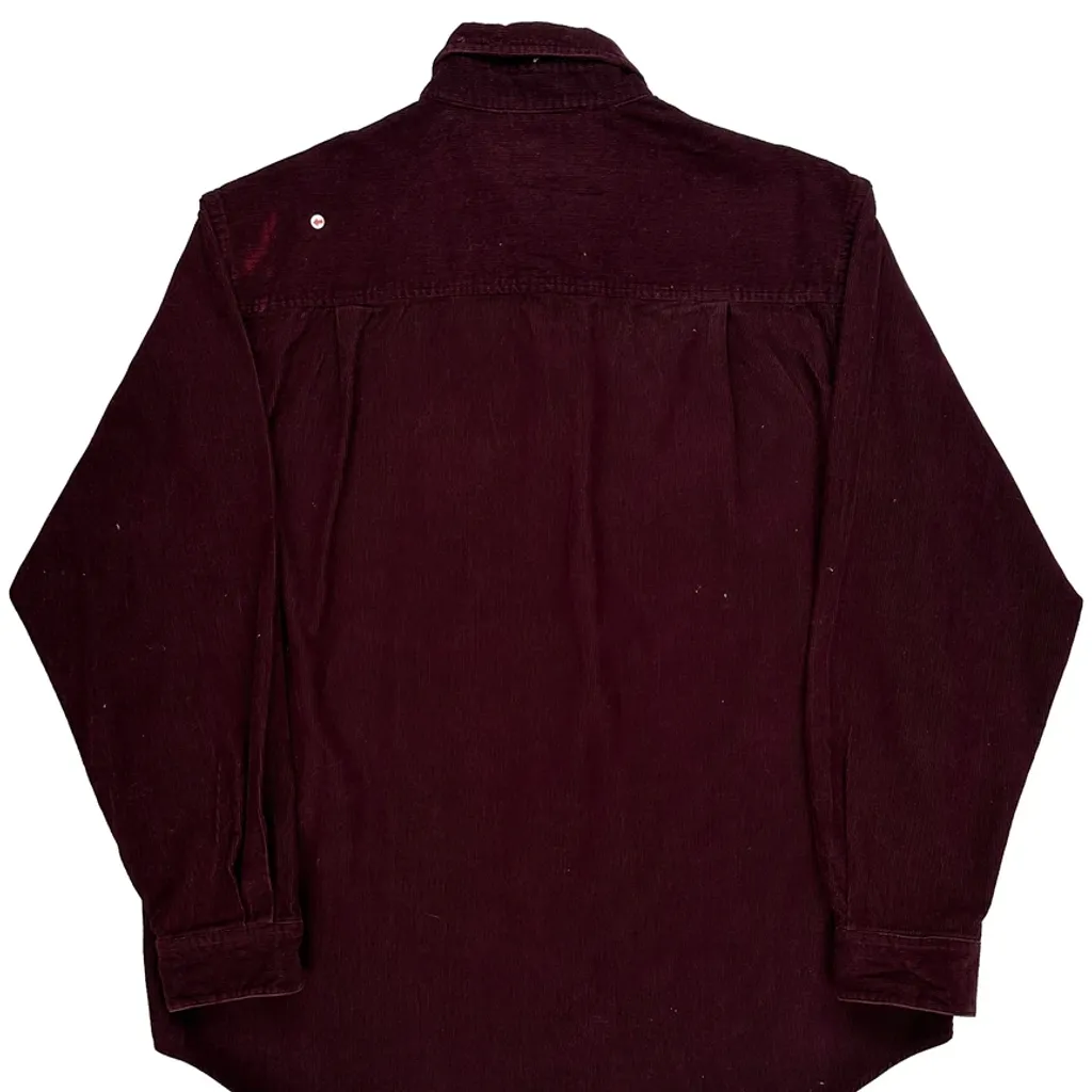 John Ashford Shirt - Large Burgundy Cotton - Image 6