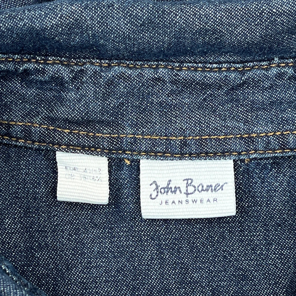 John Baner Denim Shirt - Medium Dark Wash Denim - Image 4