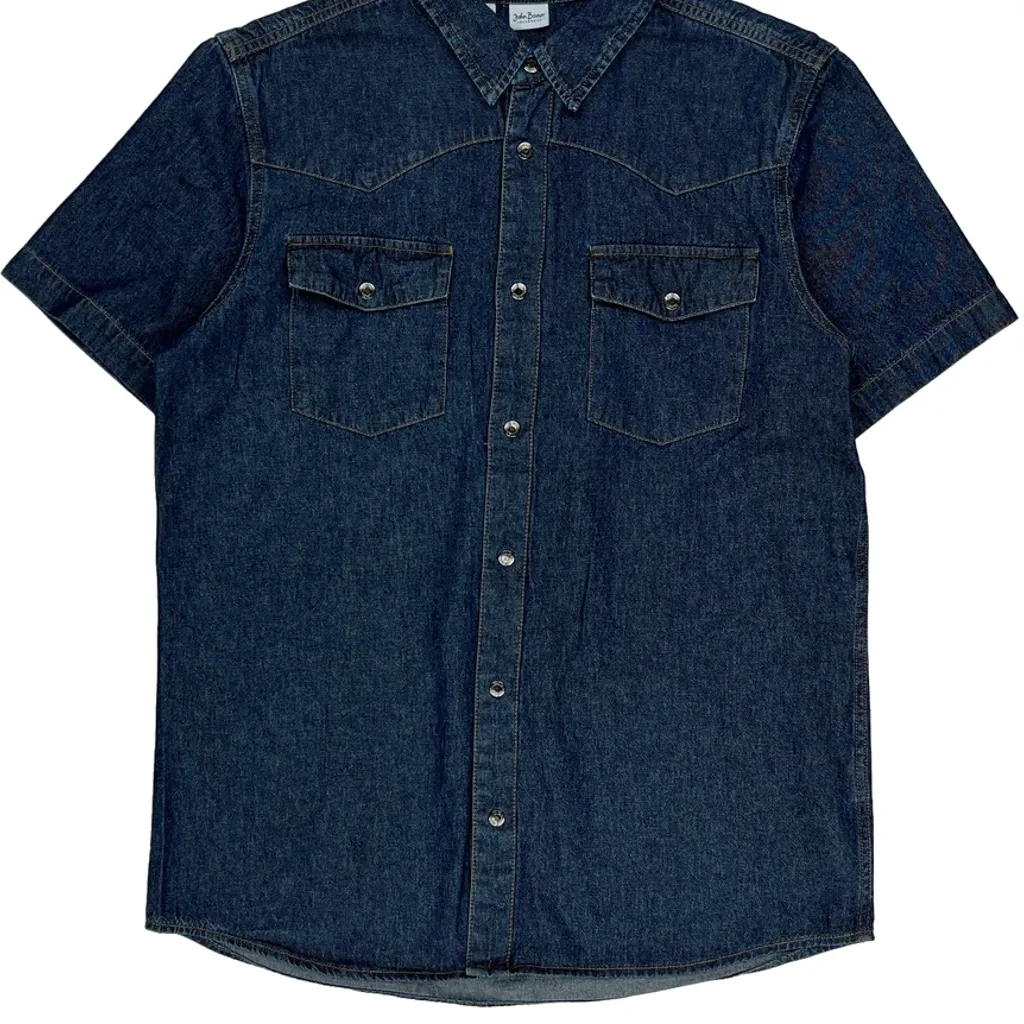 John Baner Denim Shirt - Medium Dark Wash Denim - Image 5
