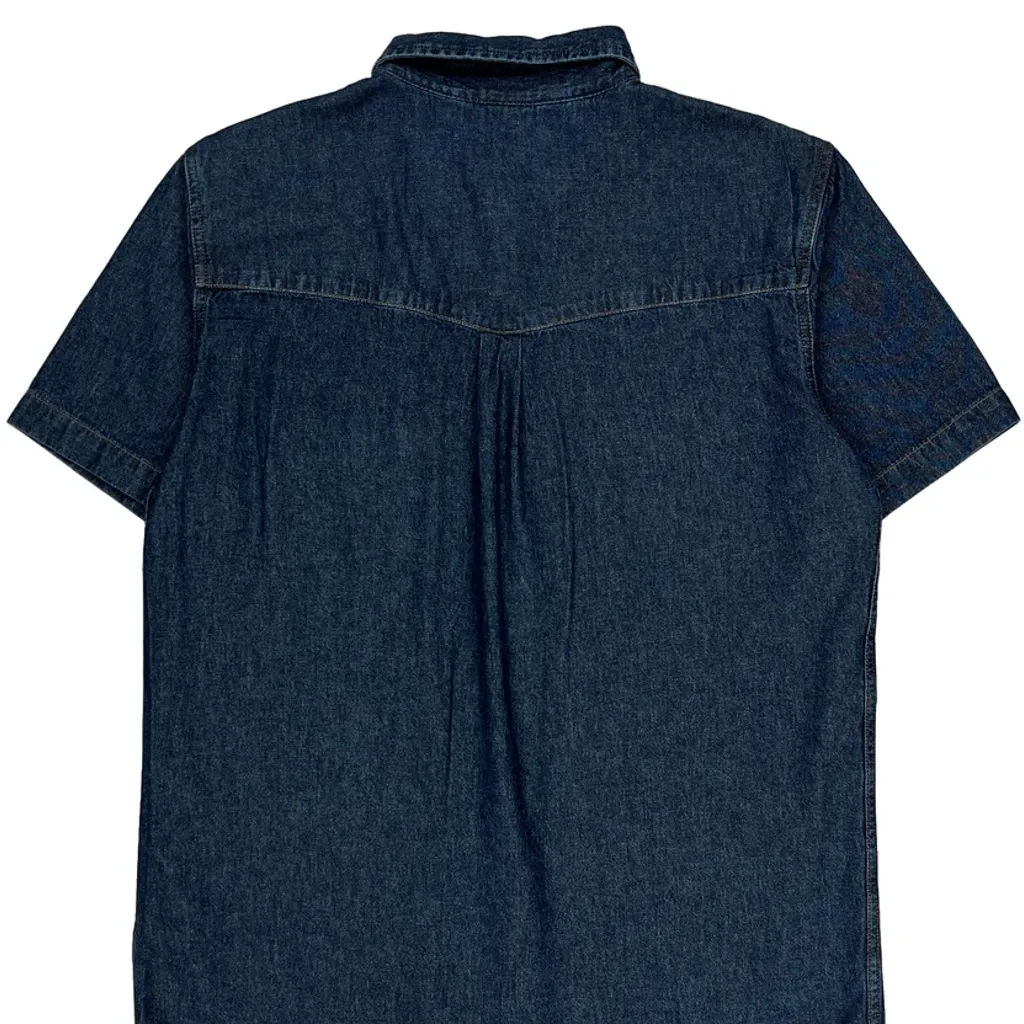 John Baner Denim Shirt - Medium Dark Wash Denim - Image 7