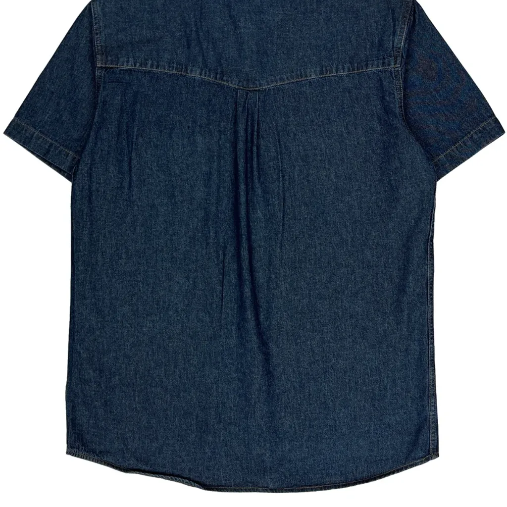 John Baner Denim Shirt - Medium Dark Wash Denim - Image 8
