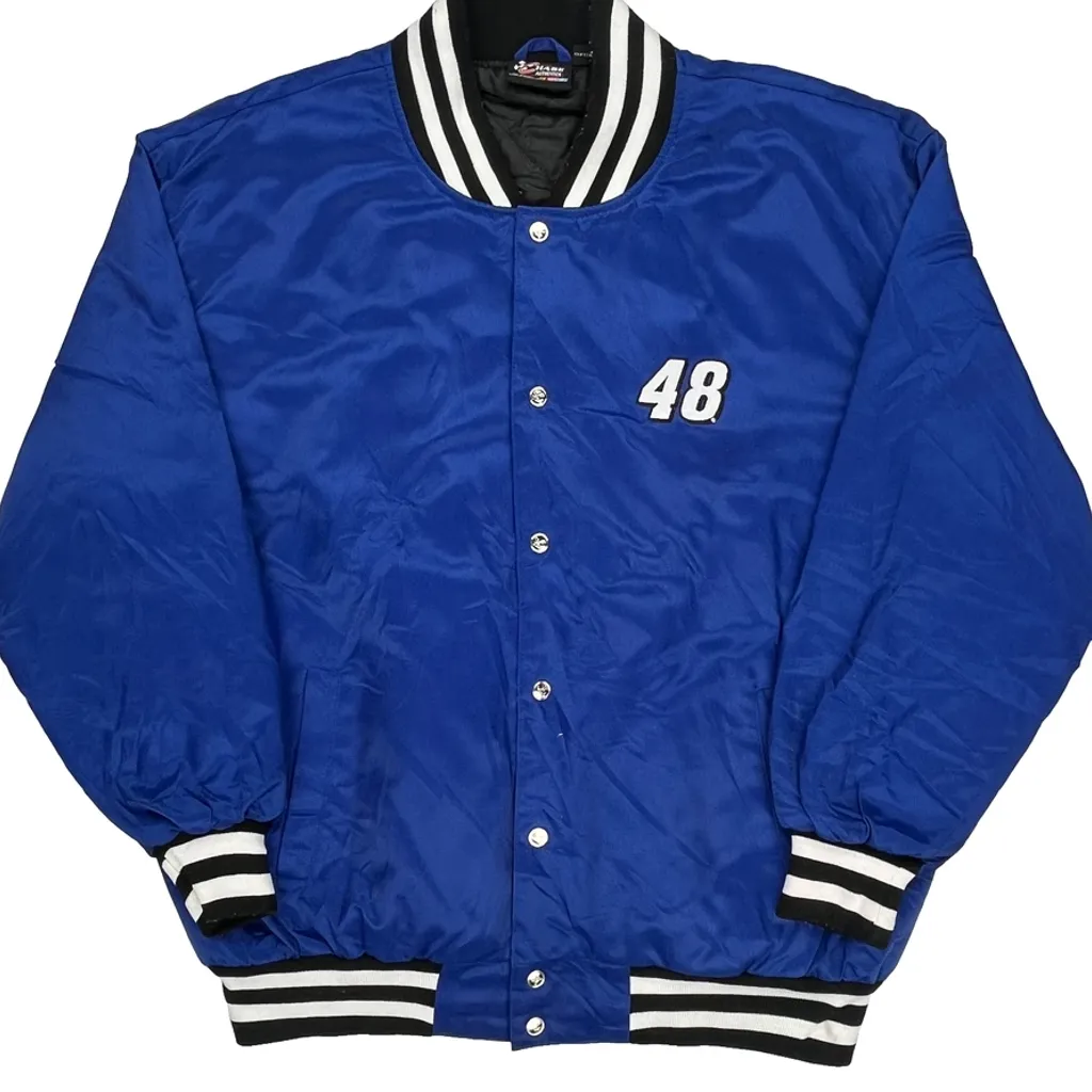Johnson Chase Authentics Nascar Varsity Jacket - XL Blue Polyester - Image 5