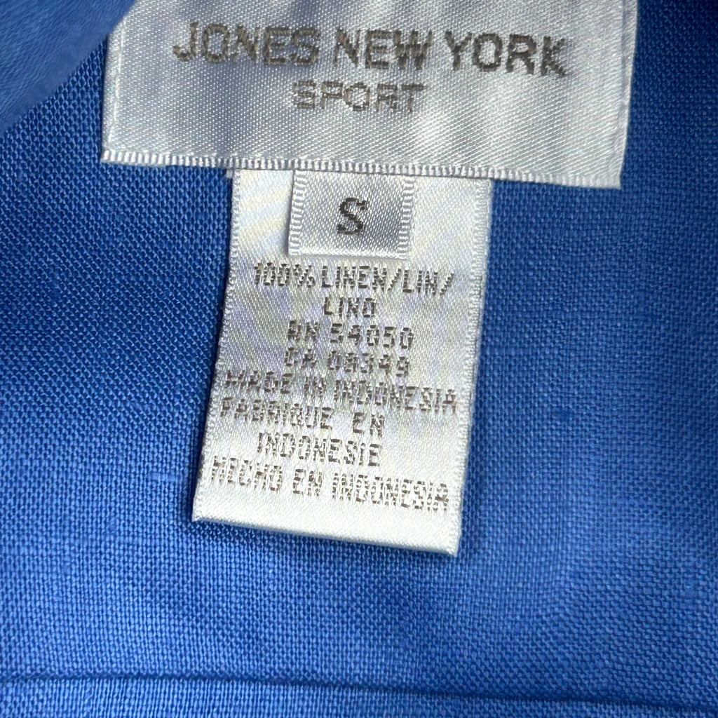 Jones New York Shirt - Small Blue Linen - Image 3
