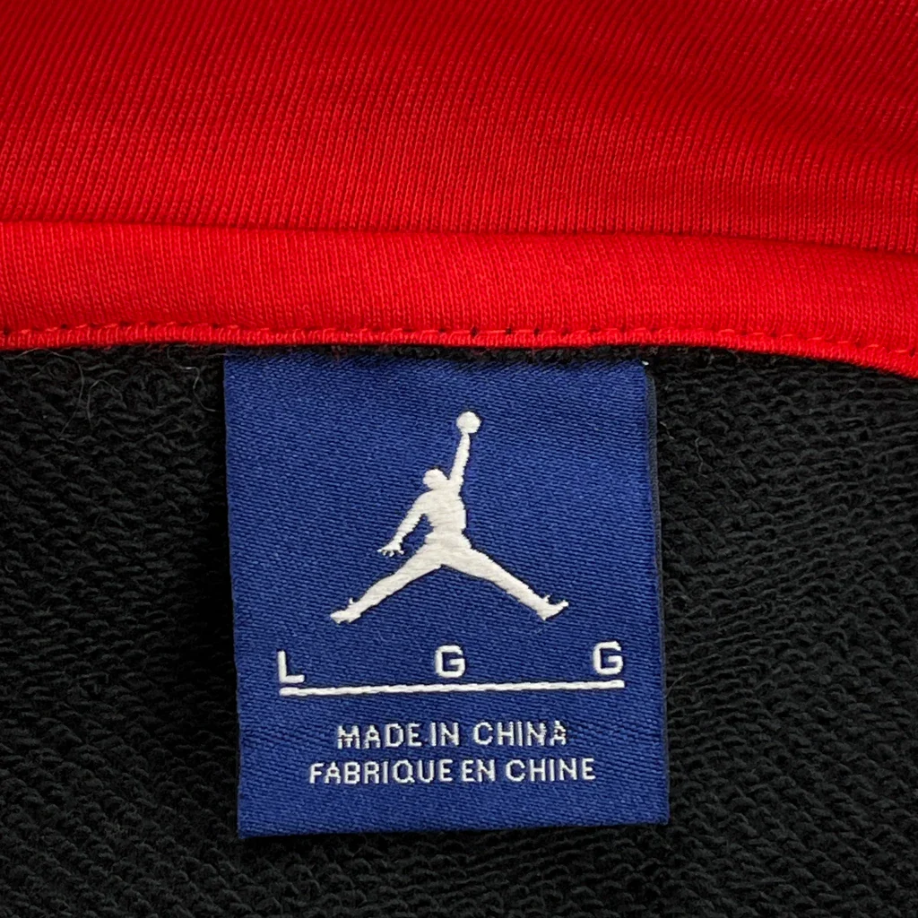 Jordan Collared 1/4 Zip - Large Black Polyester - Image 3