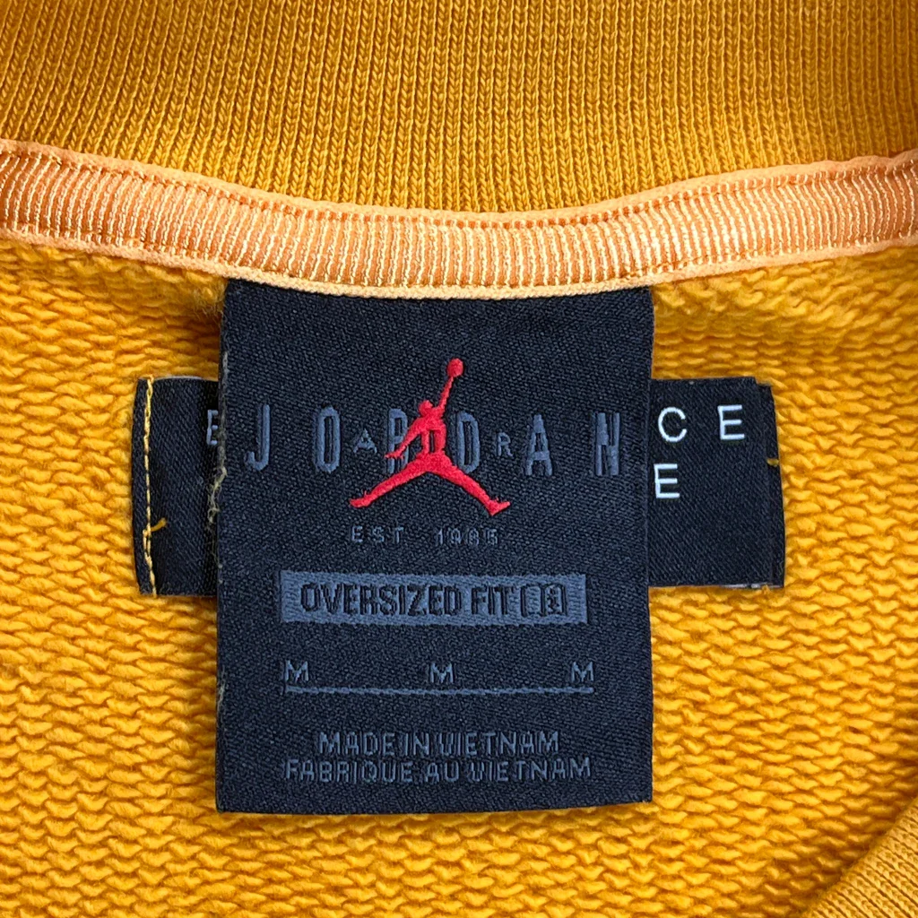 Jordan Oversized Sweatshirt - Medium Yellow Cotton - Image 3