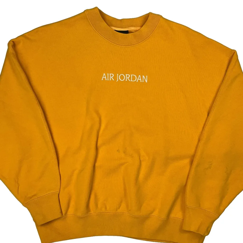 Jordan Oversized Sweatshirt - Medium Yellow Cotton - Image 4
