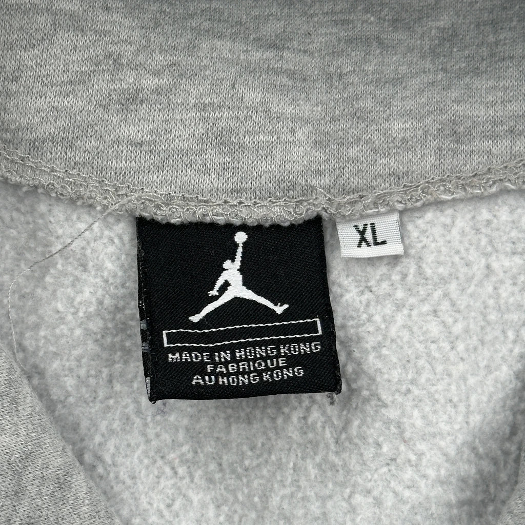 Jordan Spellout Varsity Jacket - XL Gray Cotton Blend - Image 3