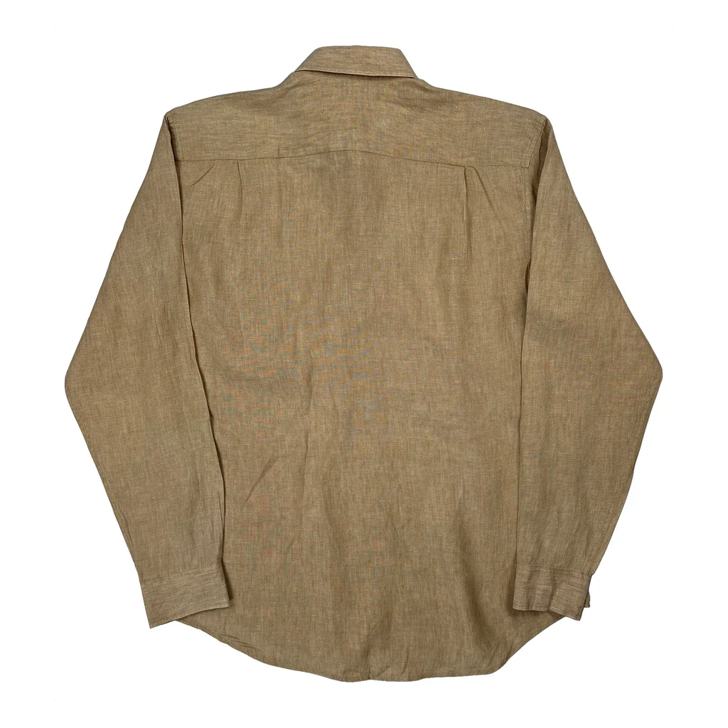 Joseph Abboud Shirt - Large Beige Linen - Image 2