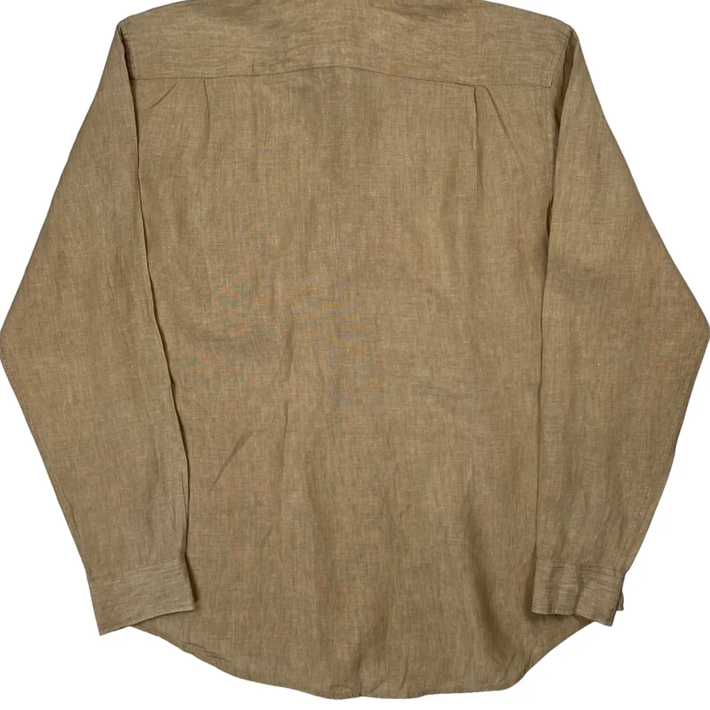 Joseph Abboud Shirt - Large Beige Linen - Image 6