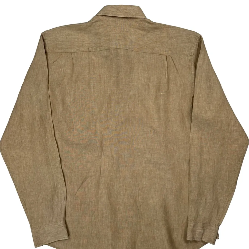Joseph Abboud Shirt - Large Beige Linen - Image 7