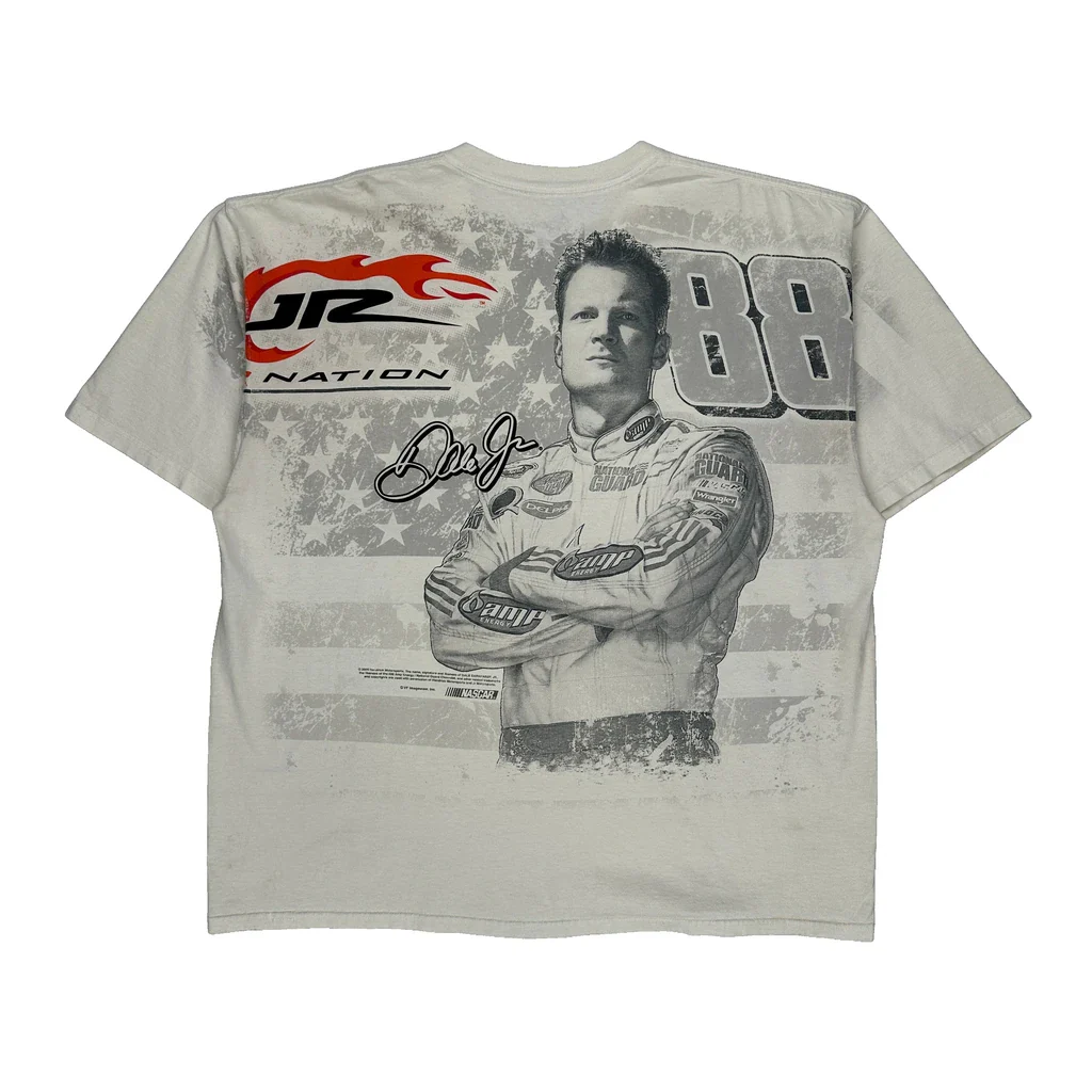 Jr Nation Chase Authentics Nascar T-Shirt - 2XL White Cotton - Image 2