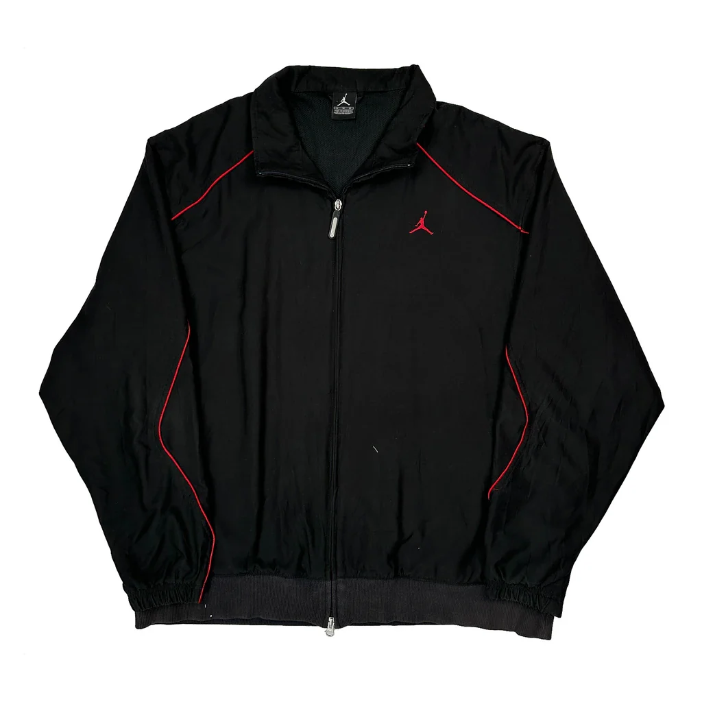 Jumpman Logo Jordan Track Jacket - XL Black Polyester